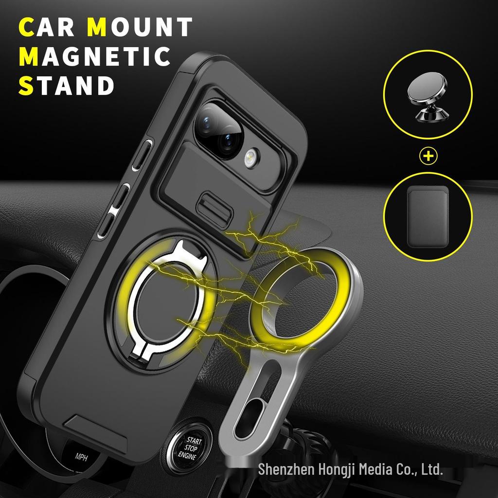 Google Pixel 10A Cross-Border Magnetic Linker Phone Case with Stand and Anti-Drop Protection