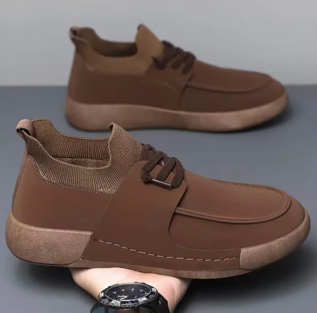 Men's lightweight small leather shoes spring versatile versatile board shoes fashion sports casual shoes men's shoes