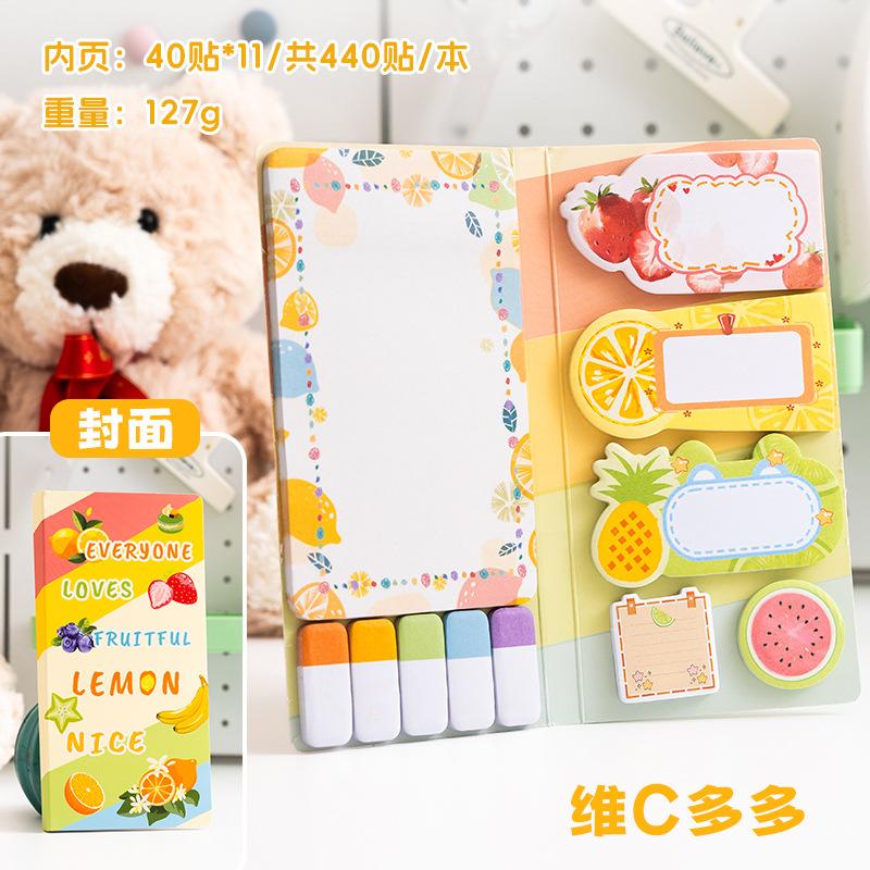 Scrapbooking Sticky Notes Cute Adhesive Stickers Journal Decoration Stickers Lovely Classification Marking Labels For Notes