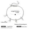 Stainless Steel Crystal Pendant Bracelet for Women Gold Color Dangle Teardrop Zircon Chain Dainty Charm Jewelry Summer Gift