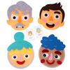 Montessori Mimikspiel DIY Filz-Ausdrucksaufkleber Emotionales Veränderungsspielzeug Kleinkinder Lernspielzeug Unterrichtsmaterialien