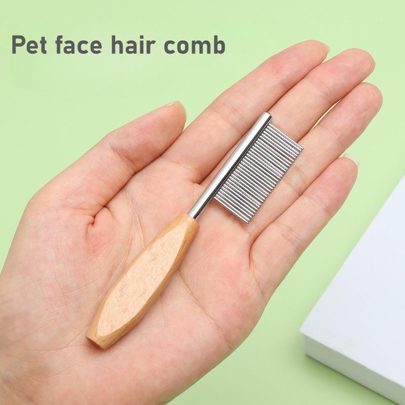 Pet comb, dog, cat, face and mouth comb, pet comb, dense teeth, narrow-pitch small comb, mini facial comb, cat comb