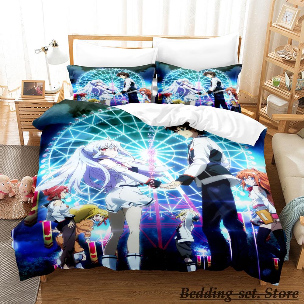 PLASTIC MEMORIES Bedding Set Single Twin Full Queen King Size Bed Set Adult Kid Bedroom Duvetcover Sets Anime Parure De Lit Bed