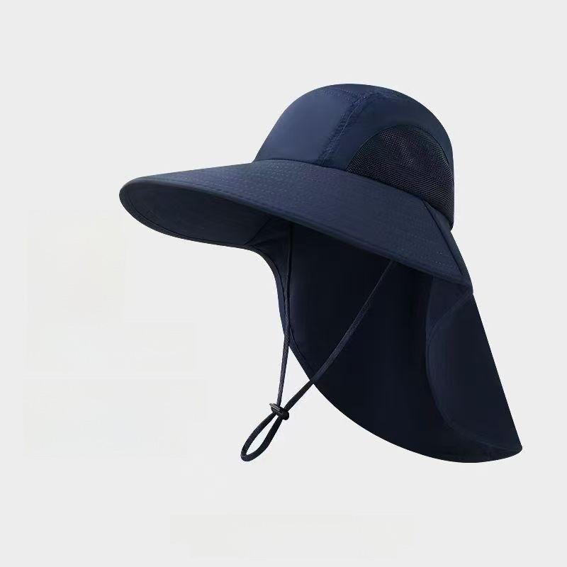 Mens Foldable Sun Hat With Large Brim For Fishing Hiking And Outdoor Activities