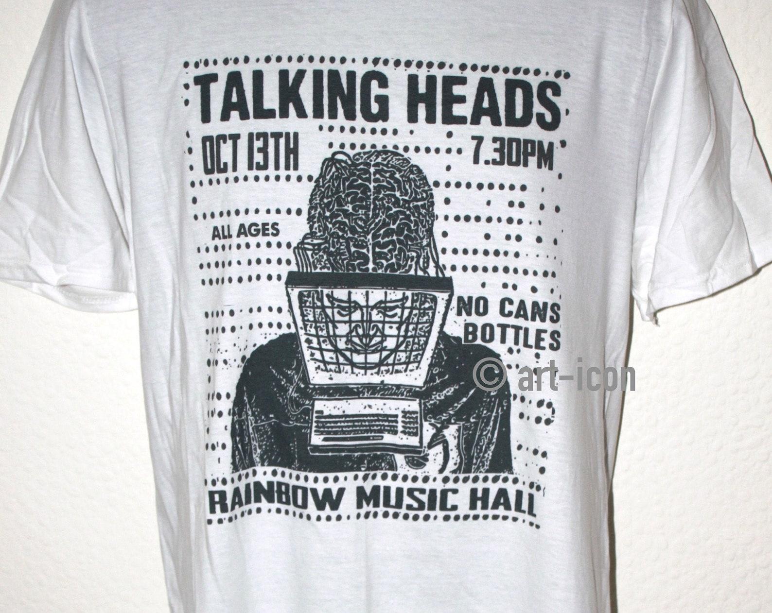 Talking Heads T-shirt / 80s gig poster design 4XL