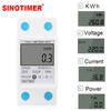 Single Phase 2P Electronic Energy Meter 220VAC DIN Rail Mounted Household Electricity Usage Meter for Accurate Power Measurement