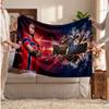 Erling Haaland Personalized Fleece Blanket With Football Logo, Custom Name Text Soft Warm Home Throw Blanket