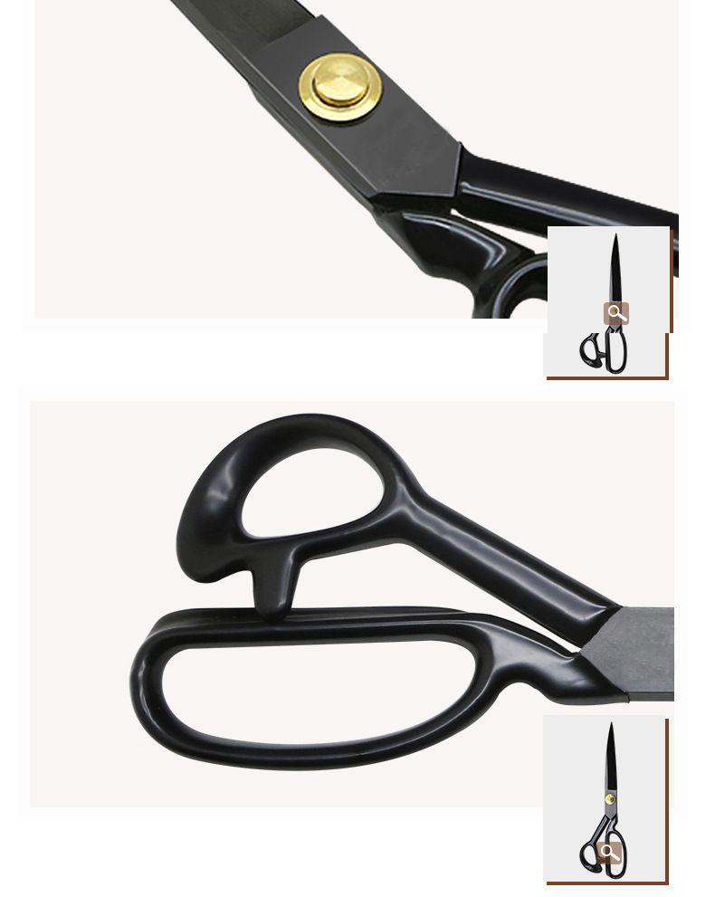Handmade Manganese Steel Tailor Scissors - Large Household Fabric & Clothing Cutting Scissors