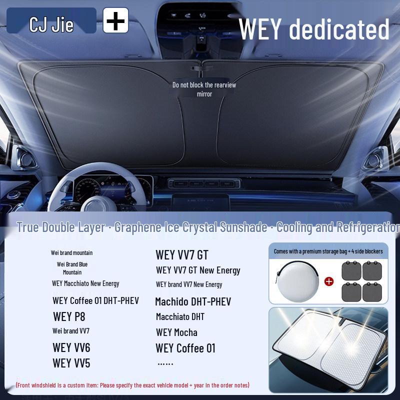 Car Windshield Sunshade Umbrella - Heat and Sun Blocker Visor Cover
