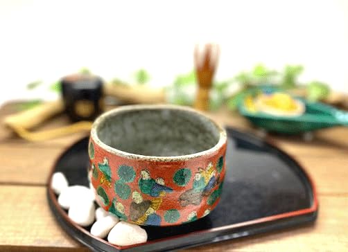 Kutani ware Wooden rice copy [Matcha bowl]