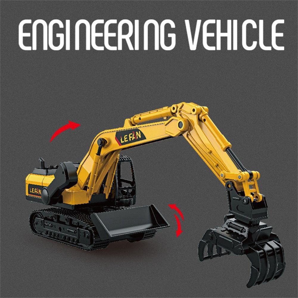 Drill Excavator Engineering Models Cars Model Toys Inertial Truck Toy  Children Gift