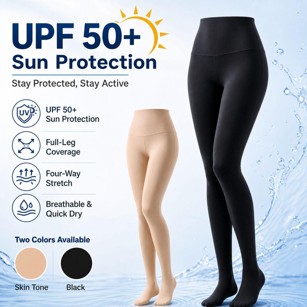 Sun Protection Diving Tights Ice Silk Full Foot Leggings New Swim Leggings