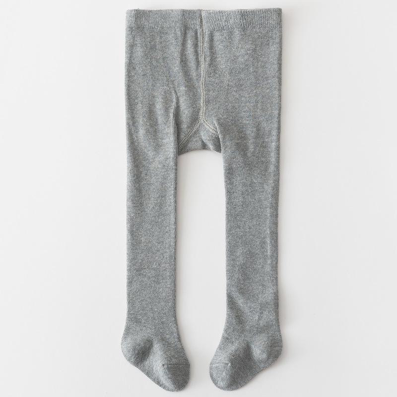 

Spring & Autumn Elastic Cotton Tights for Baby Girls – Easy Match, Slim Fit, Plain Color 0-12 Months