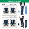 Beisia Stretch Denim Straight Skinny Stylish Work Length Waist Blue Men's Pants, Skinny, Slim, Fit, Pants, Pants, Office, Casual, 76cm, 91cm,