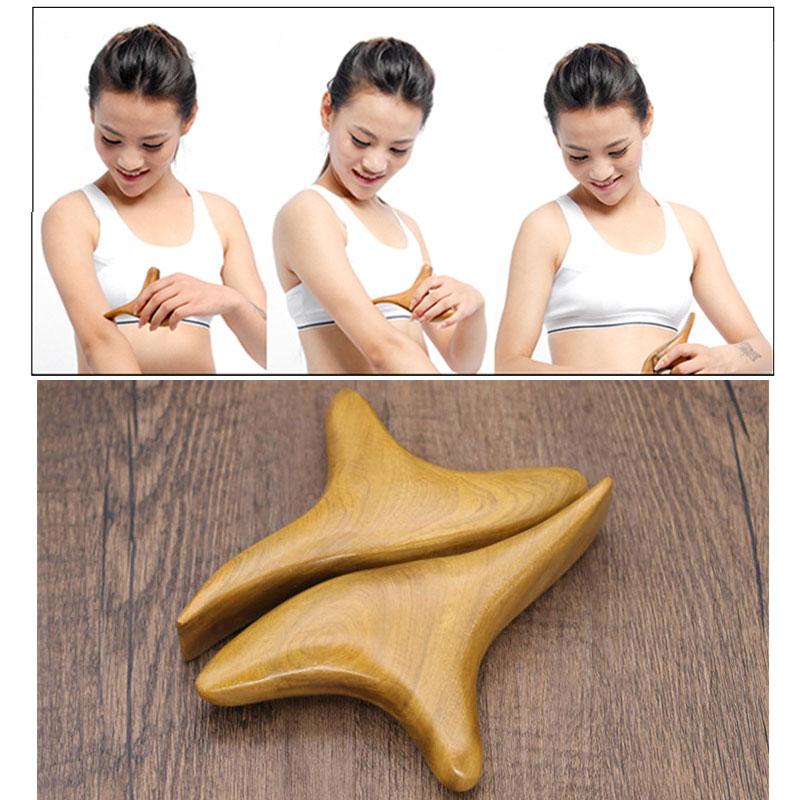 Holz Triggerpunkt-Massagegeräte, Professionelle Gua Sha Lymphdrainage-Werkzeuge, Holztherapie-Massage für den ganzen Körper Schmerzlinderung
