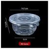 BOUSSAC Disposable Plastic Takeaway Food Containers