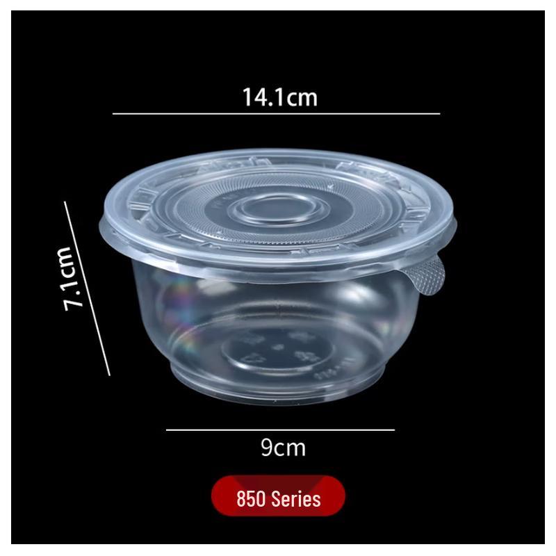 BOUSSAC Disposable Plastic Takeaway Food Containers