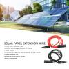 12AWG Solar Panel Extension Cable Red/Black Solar Panel Extension Cable ABS Material 2M Long RV Camping Power Connection Tool