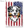 Aussie Metal Tin Sign Wall Decor Australian Shepherd Dog Bath Soap Poster Hanging Plaque Aluminum Signage Posters x Inch