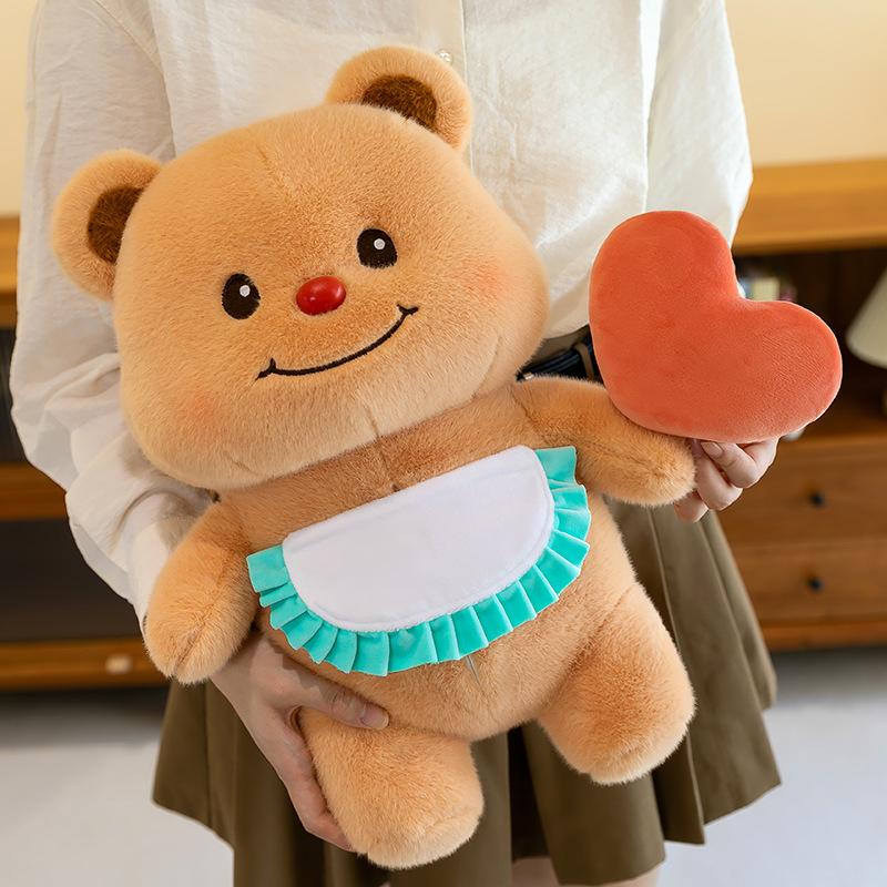 

Love Butter Bear Plush Toy Qixi Festival Confession Recording Bear Doll Cute Doll Sleeping Doll 45cm 0.72kg