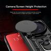 KEYSION Shockproof Armor Case for VIVO X300 Pro 5G Silicone+PC Slide Camera Lens Protection Ring Stand Phone Cover for VIVO X300