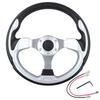 Universal Mini Drifting Steering Wheel Racing Car PVC Modification Aluminum Frame Light Weight 320mm(13inches)