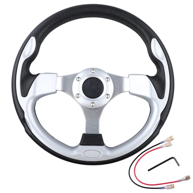 Universal Mini Drifting Steering Wheel Racing Car PVC Modification Aluminum Frame Light Weight 320mm(13inches)