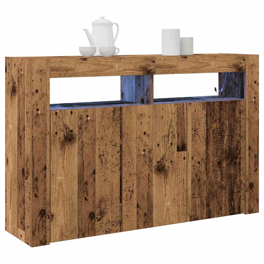 Vintage Wood Sideboard 116 x 30 x 75 cm Engineered Wood