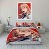 Anime-style Woman Illustration. Bedding Sets Duvet Cover Sets Duvet Covers Pillowcases(1 * Duvet Cover 2 * Pillowcases Without Duvet Insert)