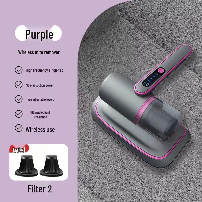 Handheld Wireless Ultrasonic Mite Remover with UV Sterilization and Powerful Suction