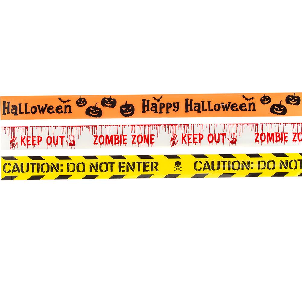 Haunted House Fright Tape Halloween Party Decoration (Pack of 3)