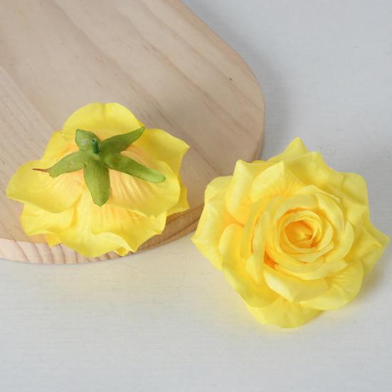 5 Stück Künstliche Rosenblütenköpfe Realistische Falsche Seidenrosenköpfe für Zuhause DIY Blumenwand Hochzeitsparty Geburtstag Babyparty Dekoration