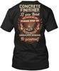 Sarcastic Concrete Finisher Tee T-Shirt Made In the USA Size S To 5XL