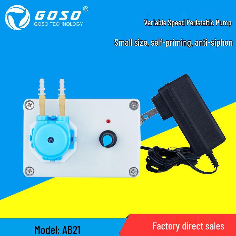 

Adjustable Flow Peristaltic Pump with Silicone Tubing & Multi-Voltage Power Supply