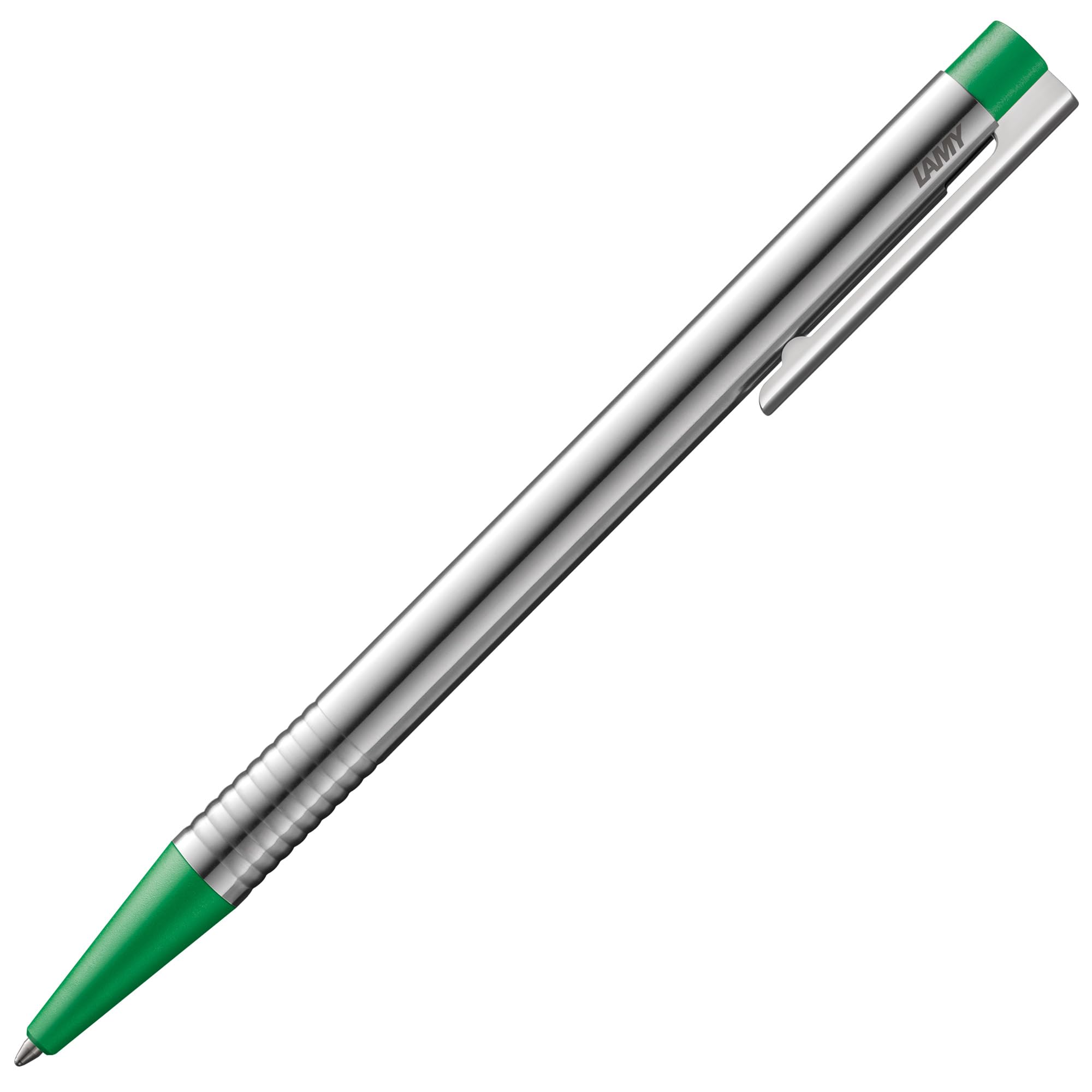 

LAMY Шариковая ручка Нержавеющая сталь Официально импортированная ручка, На масляной основе, Логотип, Сталь, Зеленый, L205GN, зелёный