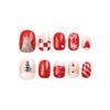 Christmas Short Style Removable Nail Stickers - Cross-Border Hot Selling Wearable Manicure Stickers