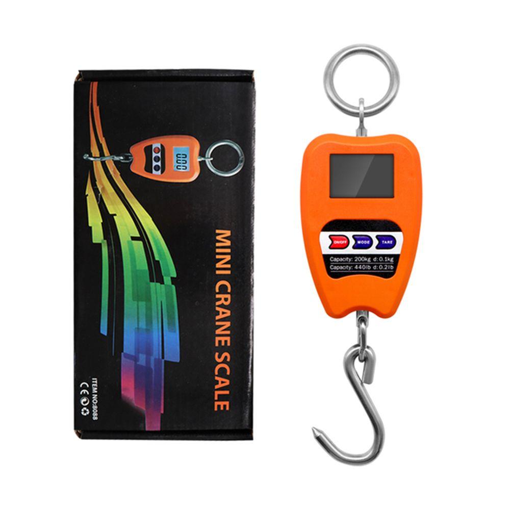Hanging Stainless Steel Hook Scale Heavy Duty Crane Scale LCD Digital Scale 200kg Electronic Scale
