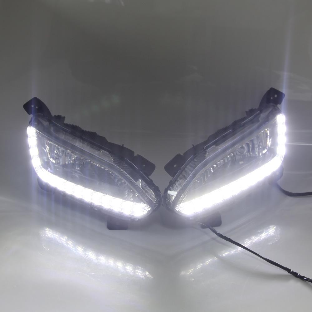 Compatible Daytime Running & Fog Lights for New Santa Fe 203 IX45