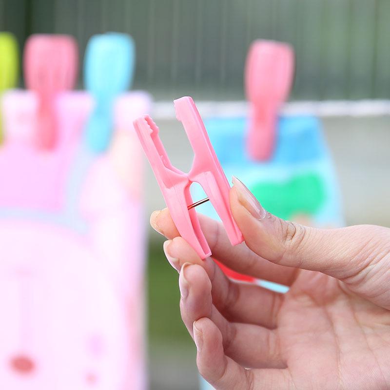 30-Piece Windproof Plastic Clothes Pegs with Basket: Multi-functional Drying Clips for Outdoors