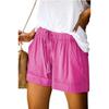 YYFS Pantaloncini sportivi a vita alta con stampa tinta unita casual alla moda da donna