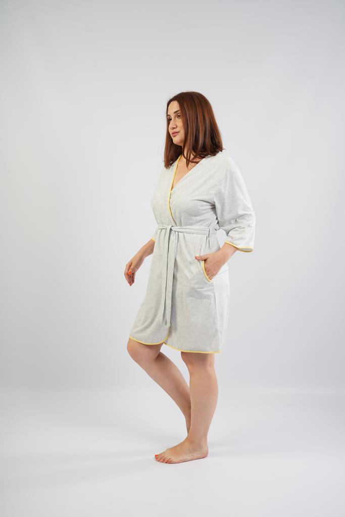 Women's Cotton Belted Robe With Pockets Comfortable 1XL 42 Vienetta