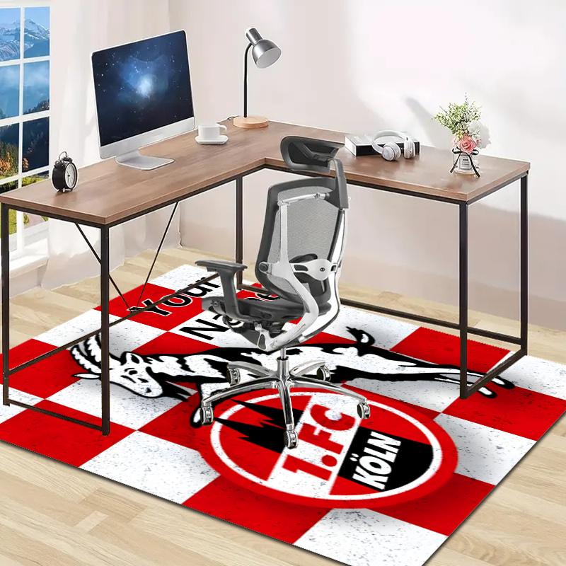 1.FC Kaiserslautern Design Area Rug Personalized Name- Non-Slip, Soft & Cozy Floor Mat for Living Room, Office - Indoor/Outdoor Carpet
