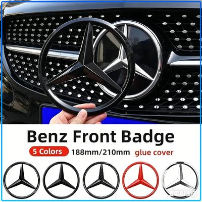 Błyszczący Znak Logo Samochodu Emblemat Odznaka Naklejka na Przednią Kratkę Chłodnicy Akcesoria Do Mercedes-Benz CLA CES CLS SLK GLK CLK SLS CLG GLE GLC GLB GLA GLS SLC
