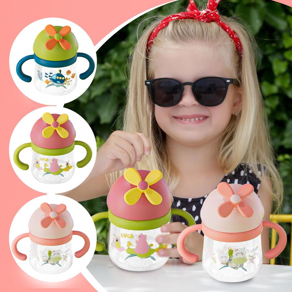 Infant Straw Cup With Straw And Lid Leak Proof Boys And Girls Cup For Boys And Girls