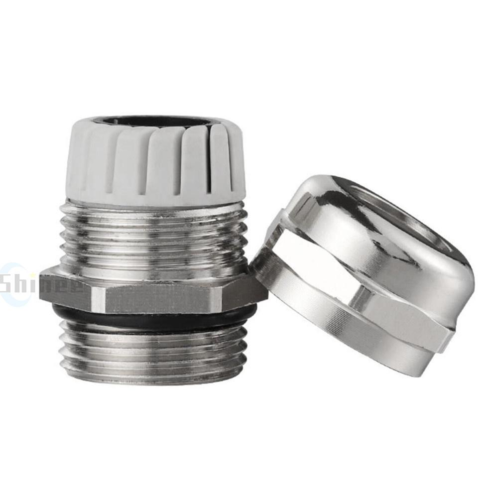 Waterproof Cable Gland IP68 Nickel Plated Brass 1/4" 3/8"1/2" 3/4" 1" 2" 3" BSPP/NPT Male Thraed For 3-6.5mm 4-8mm Cable Joint