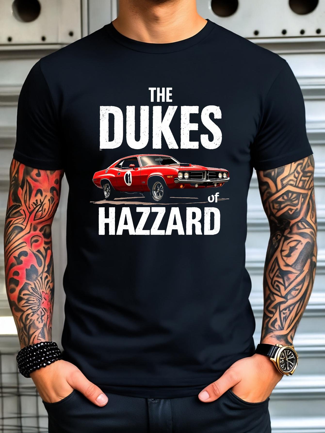 The Dukes of Hazzard  Graphic T-shirt - Red Muscle Car Design XXXXL