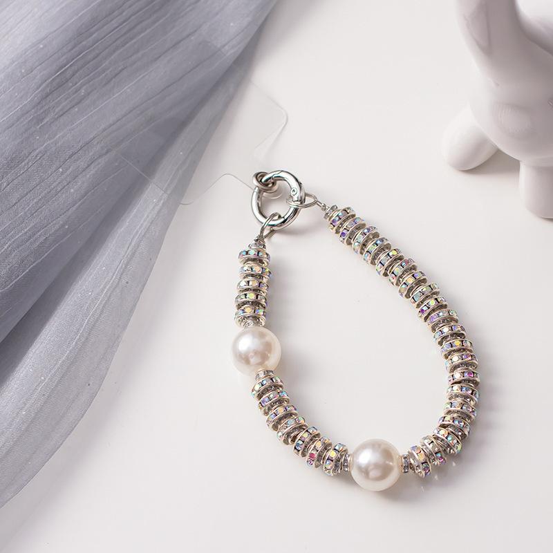 Beaded Pearl Wristlet Handbag: Chic Hanging Phone Lanyard, Little Fragrant Style, Durable and Stylish