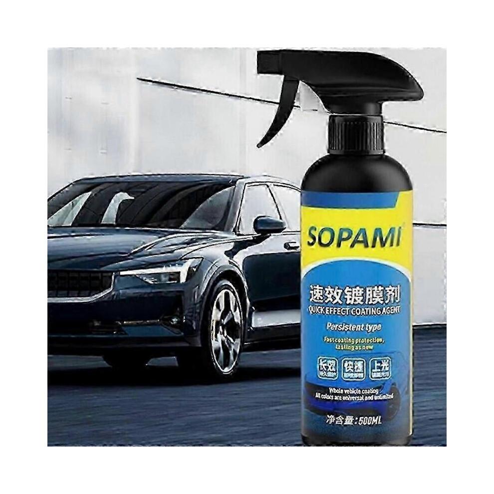(1SET)1-3x Sopami Car Coating Spray, Protection Quick Car Wax Polish for Car and Motorcycle Aa
