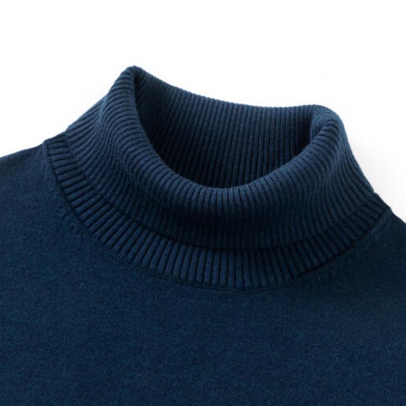 Neuer Stehkragen-Pullover für Herren, Strickpullover, Winter-Halb-Stehkragen-Bottom-Shirt mit langen Ärmeln, trendig, lässig