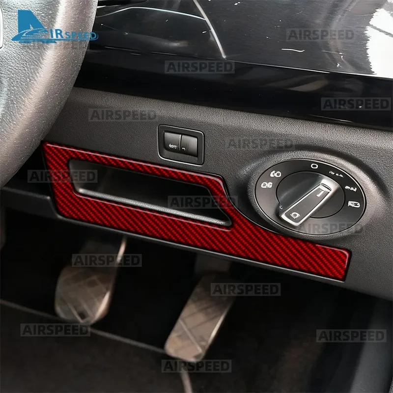 LHD RHD Real Soft Carbon Fiber Sticker Car Fuse Box Interior Trim For Seat Ibiza 6F 2018 2024 2025